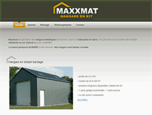 Tablet Screenshot of hangars-metalliques.fr